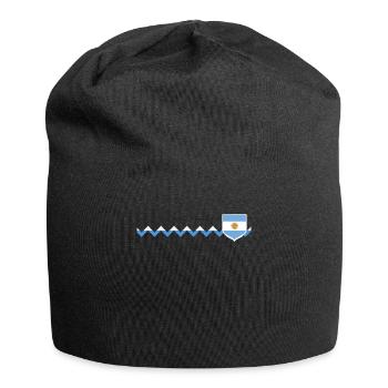 Argentine Cadeau Argentine Drapeau argentin - Bonnet en jersey - noir - Devant