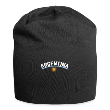 Argentine Cadeau Argentine Drapeau argentin - Bonnet en jersey - noir - Devant