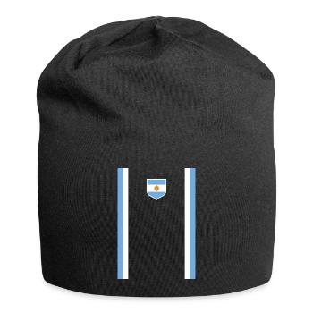 Argentine Cadeau Argentine Drapeau argentin - Bonnet en jersey - noir - Devant