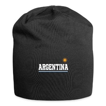 Argentine Cadeau Argentine Drapeau argentin - Bonnet en jersey - noir - Devant