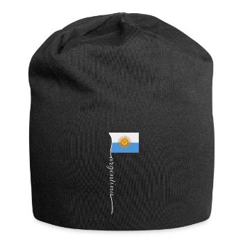 Argentinien Geschenk Argentina Argentine Flagge - Jersey-Beanie - Schwarz - Vorne