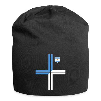 Argentinien Geschenk Argentina Argentine Flagge - Jersey-Beanie - Schwarz - Vorne
