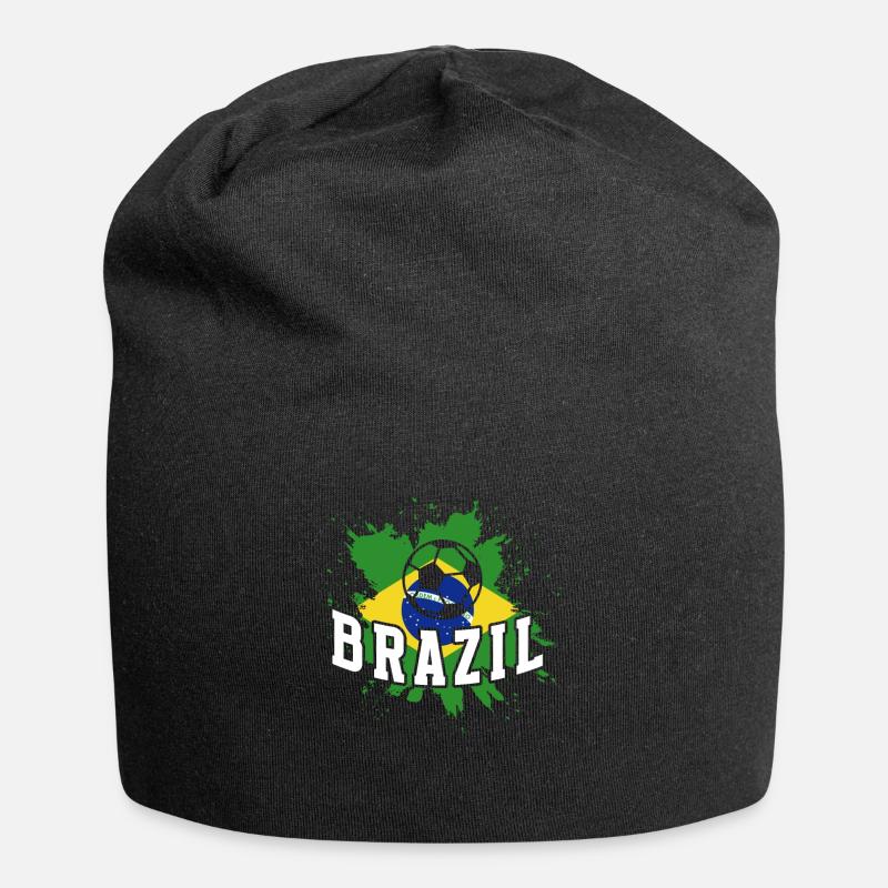 Brésil Brésil Maillot brésilien Rio de Janeiro - Bonnet en jersey - noir