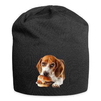 Beagle - Jersey-Beanie - Schwarz - Vorne