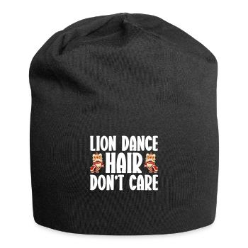 Lion Dance Chinesisches Neujahr Löwentanz - Jersey-Beanie - Schwarz - Vorne