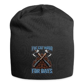 Exploitation forestière J’ai du bois pour des jours Arboriculture Chirurgien bûcheron - Bonnet en jersey - noir - Devant