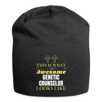 Das sieht ein großartiger genetischer Berater aus Li - Jersey-Beanie - Schwarz - Vorne