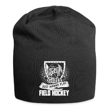 Field Hockey Wanna Play Field Hockey - Jersey Beanie - black - Front