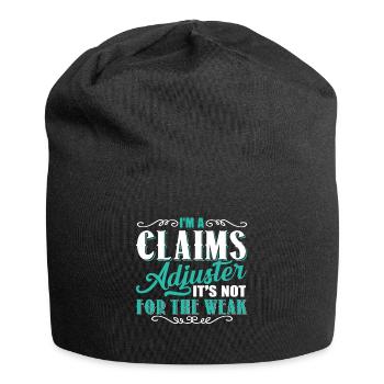 Claims Adjuster Is Not For The Weak - Jersey Beanie - black - Front