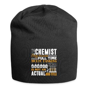Chemist is Not An Actual Job Title - Jersey Beanie - black - Front