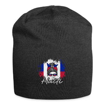 Haiti - Jersey-Beanie - Anthrazit - Vorne