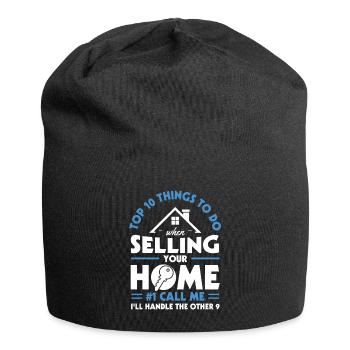 Real Estate Agent Real Estate Agent Gift - Jersey Beanie - black - Front