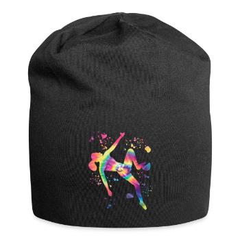 Boulderer Colorsplash Boulder Bouldern - Jersey-Beanie - Schwarz - Vorne