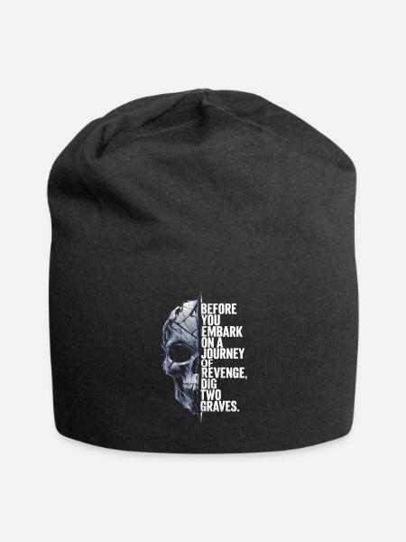 Kallo ennen kuin lähdet kostomatkalle - Jersey-Beanie - sort