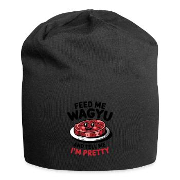 Wagyu Steak - Jersey Beanie - black - Front