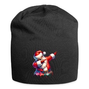 Ho Ho Ho Joyeux Noël, Équipe du Père Noël - Bonnet en jersey - noir - Devant