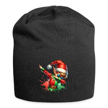 Noël approche Joyeux Noël Elfe - Bonnet en jersey - noir - Devant