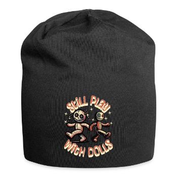 Still Playing With Dolls Voodoo Doll Halloween - Jersey Beanie - black - Front
