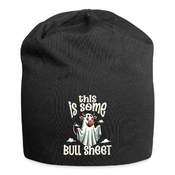 Cow Costume Halloween Humor Funny Ghost - Jersey Beanie - black - Front