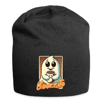 Cute Ghost Boorrito Hugs Burrito - Jersey Beanie - black - Front