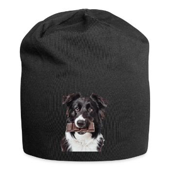 Border Collie - Jersey Beanie - black - Front