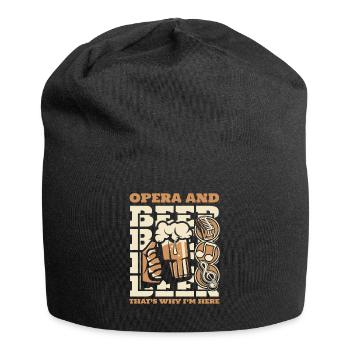 Opera And Beer That's Why I'm Here Opera House - Jersey Beanie - black - Front