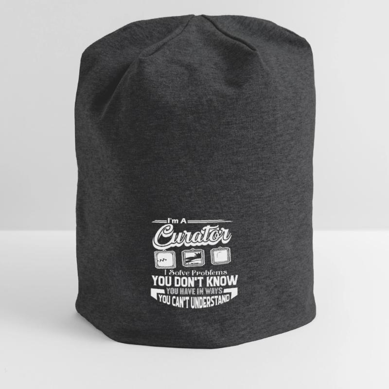 Curator Curator Solves Problems Jersey Beanie