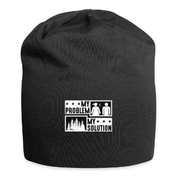 Tree Surgeon My Problem My Pictogram Dad Arborist - Jersey Beanie - black - Front