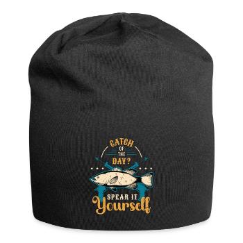 Spearfishing Catch Of The Day Spear It Snorkeling - Jersey-Beanie - Schwarz - Vorne