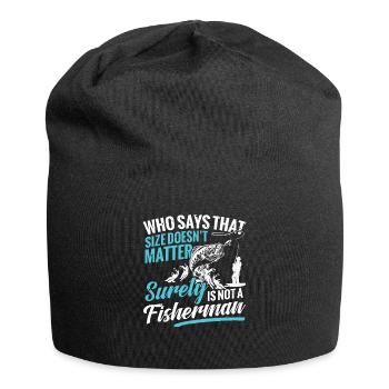 Pêche Qui a dit que cette taille n’avait pas d’importance - Bonnet en jersey - noir - Devant