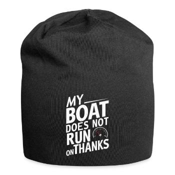 Mein Boot fährt nicht auf Danke" Sarkastischer Humor - Jersey-Beanie - Schwarz - Vorne