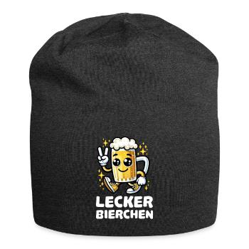 Lecker Bierchen Cartoon - Jersey-Beanie - Anthrazit - Vorne
