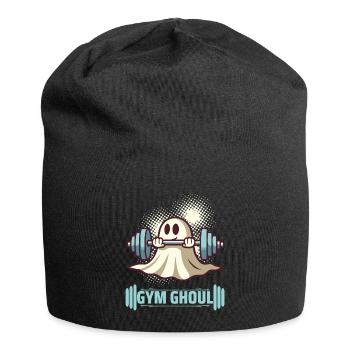 Gym Ghoul Funny Halloween Fitness Motif - Jersey Beanie - black - Front