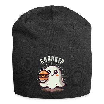 diGespenst Boorger Hamburger Lover Fun - Bonnet en jersey - charbon - Devant