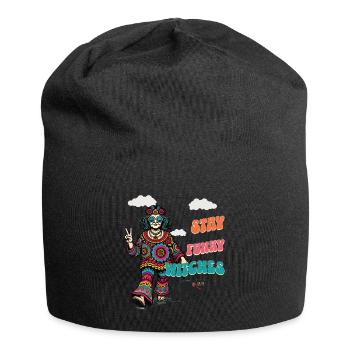Halloween Kostüm Hexenliebhaber Design - Jersey-Beanie - Schwarz - Vorne
