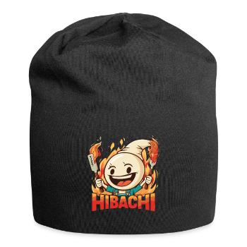 Hibachi Teppanyaki Bbq Japanese Cuisine - Jersey Beanie - black - Front