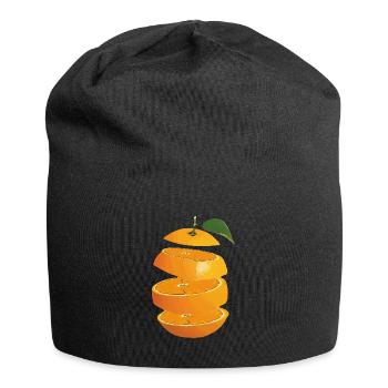 Orange Fruit - Jersey-Beanie - Schwarz - Vorne