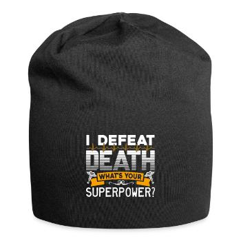 EMT I Defeat Death - Jersey Beanie - black - Front