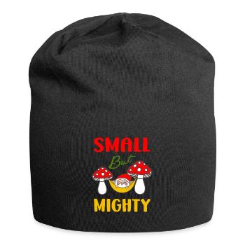 Small But Mighty Cute Gnome Family Gift Idea - Jersey-Beanie - Schwarz - Vorne