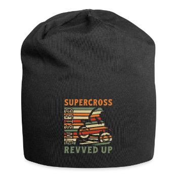 Dirt Biker Riding Get ́s Me Revved Up Dirt Bike - Jersey Beanie - black - Front
