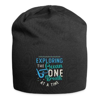 Snorkeling Exploring The Ocean Marine Biologist - Jersey Beanie - black - Front