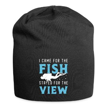 Snorkeling I Came For The Fish Stayed For Diving - Jersey Beanie - black - Front
