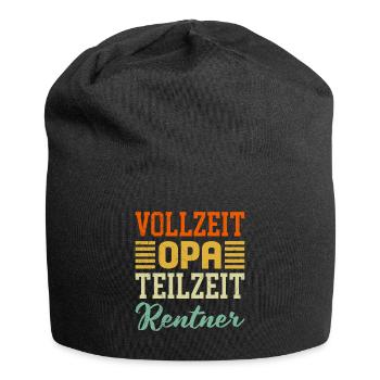 VOLLZEIT OPA TEILZEIT RENTNER Lustiges Opi - Jersey-Beanie - Schwarz - Vorne