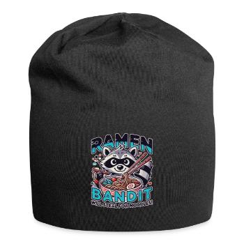 Waschbär-ramen-bandit: Wird Nach Nudeln Stehlen - Jersey-Beanie - Schwarz - Vorne