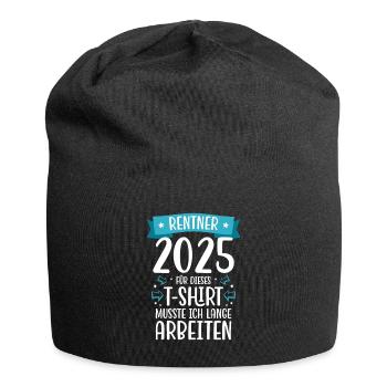 Gift Pension Pension Man Woman Pensioner 2025 - Jersey Beanie - black - Front