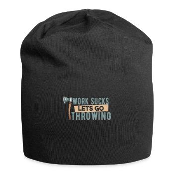Axe Throwing Axe Thrower - Jersey Beanie - black - Front