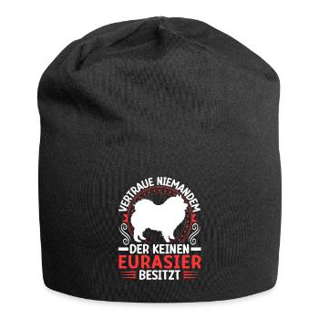 Ich besitze einen Eurasier Eurasian Spitz - Jersey-Beanie - Schwarz - Vorne