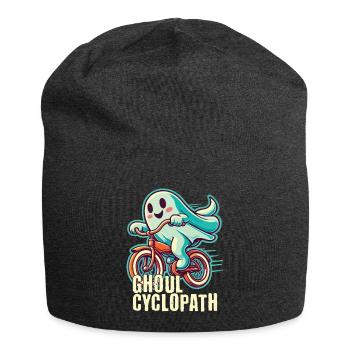 Cycling ghosts for Halloween - Jersey Beanie - charcoal grey - Front