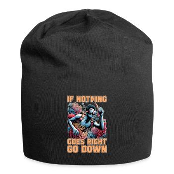 Snorkeling If Nothing Goes Right Go Scuba Diving - Jersey Beanie - black - Front