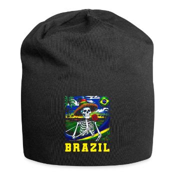 Brasilien Brazil shirt Brasilianer Rio de Janeirao - Jersey-Beanie - Schwarz - Vorne